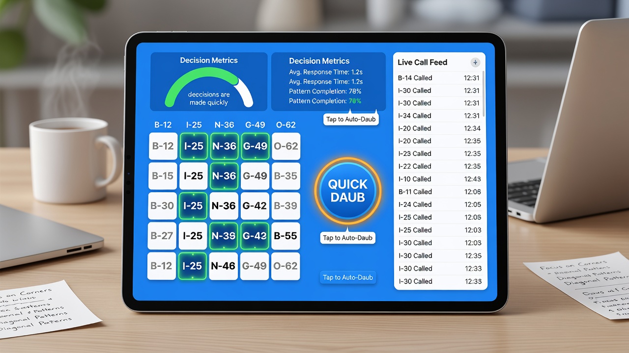 Split-screen comparison of desktop and mobile bingo interfaces highlighting notification banners, countdown timers, and jackpot progress indicators